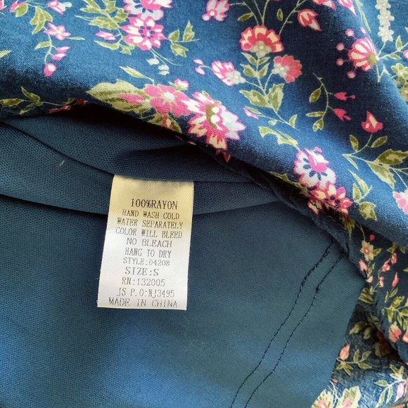 Entro Floral Strappy Crochet Lace Tunic Top Womens sz S Blouse Shirt Oversize - Picture 6 of 7